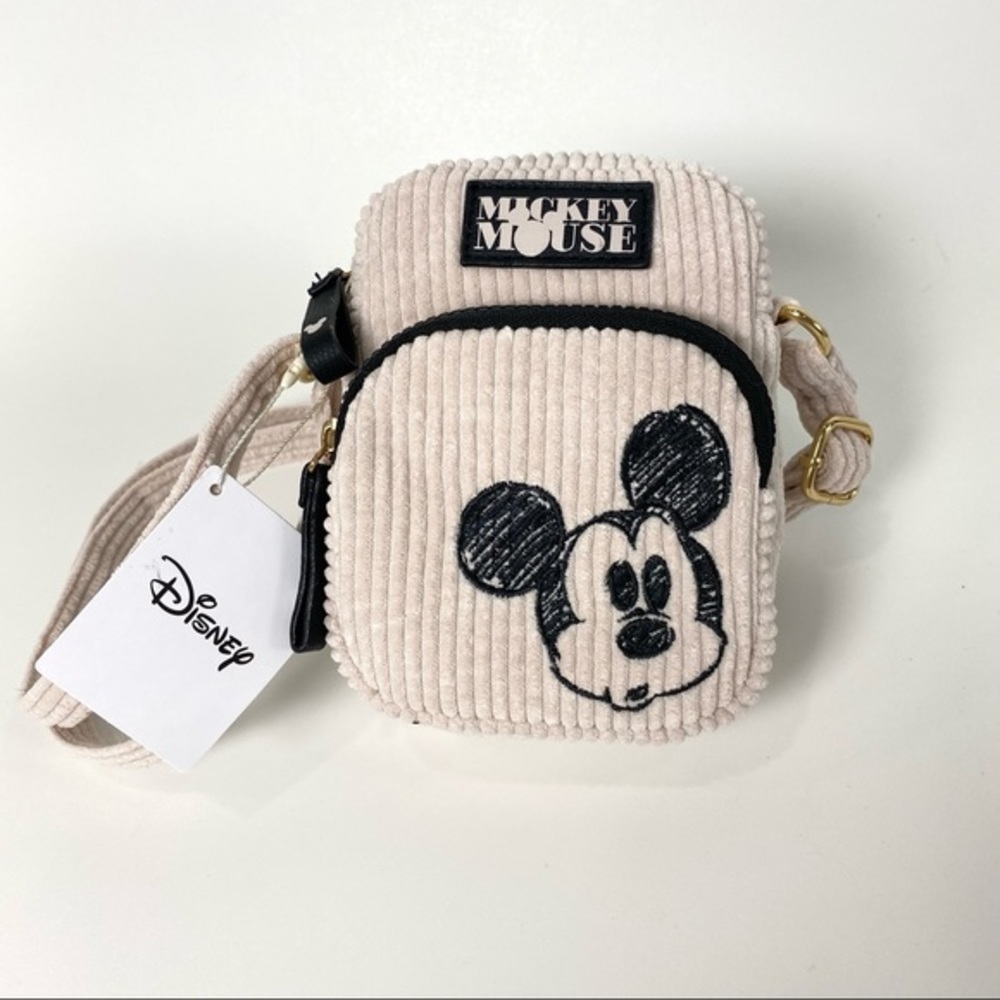 Disney Mickey Mouse Crossbody Phone Bag Pouch Purse - Picture 11 of 11